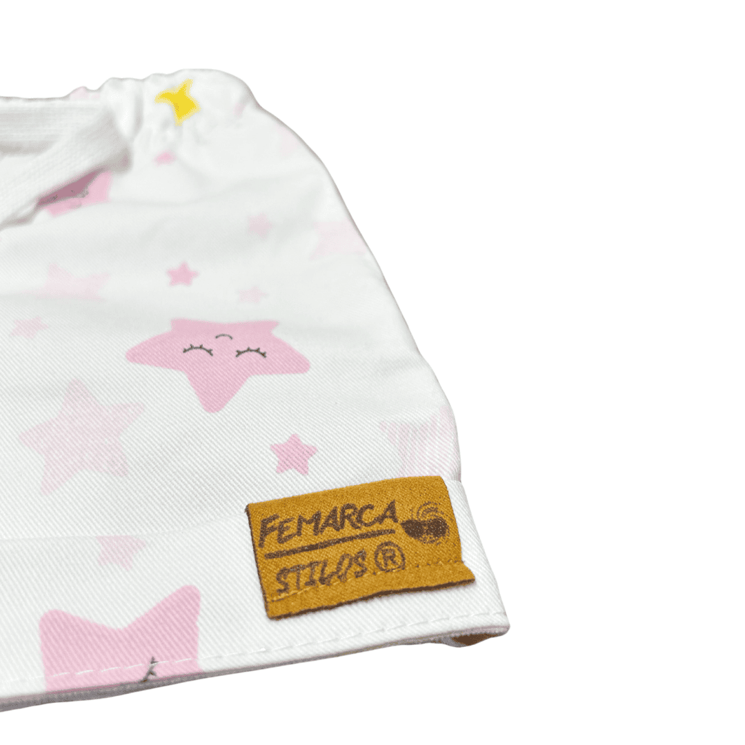 Short Niña Estrellas fondo blanco