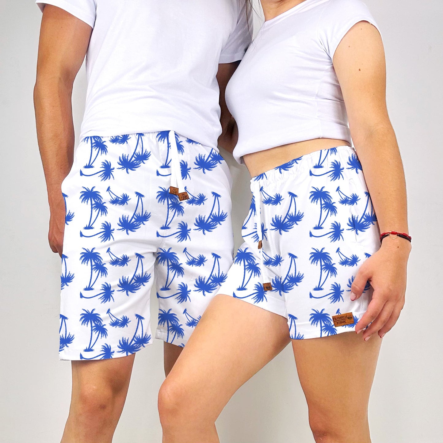 Pantalonetas para Parejas Playera Azul