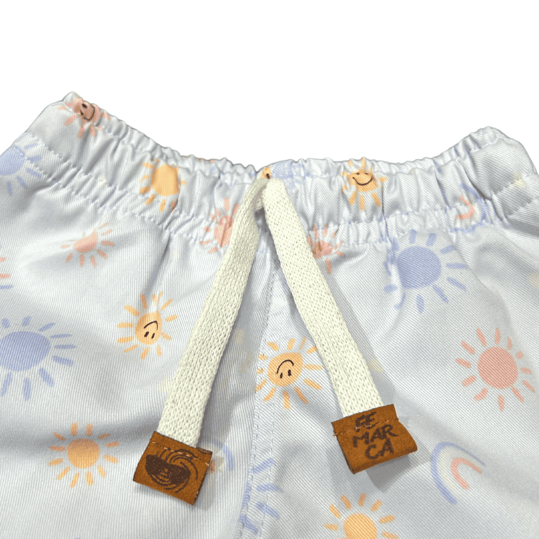 Short Niña Lila con Solecitos