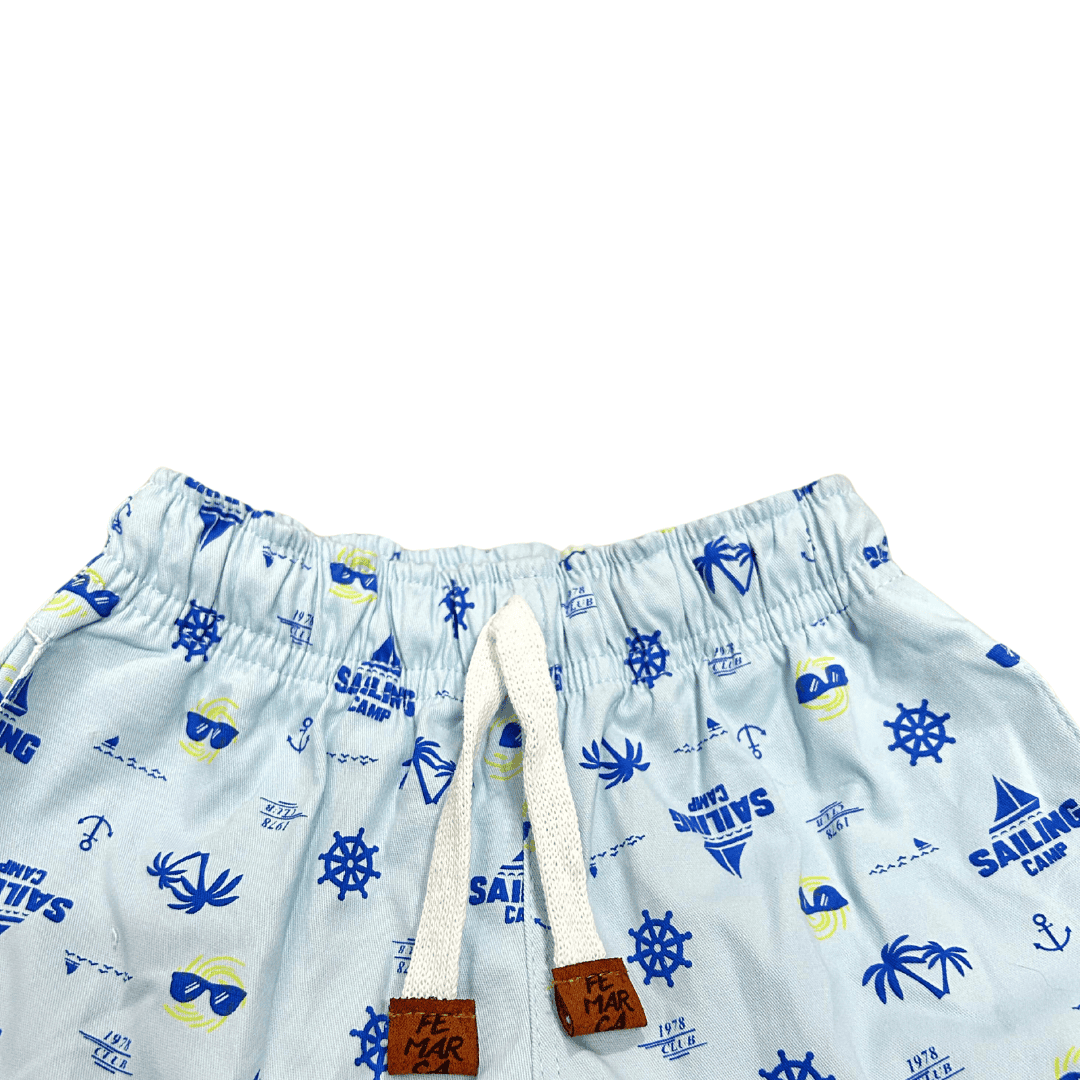 OUT|Short Niña Marinero Fémarca Azul