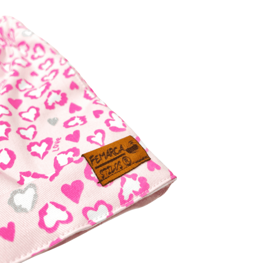 Short Niña Leopardo fondo Rosa
