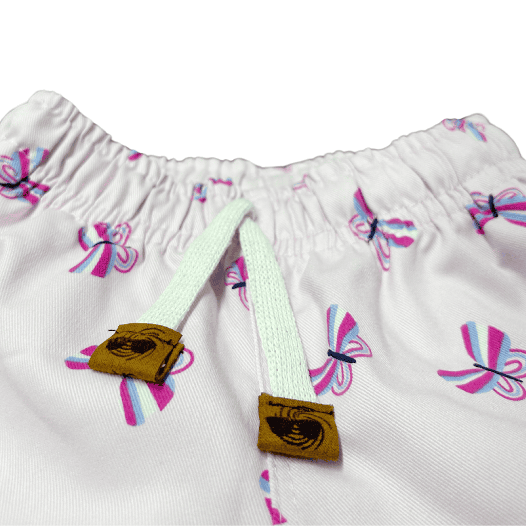 Short Niña Mariposas lila