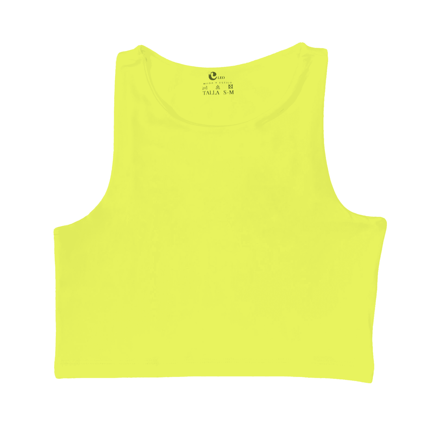 Crop top mujer Amarillo casual