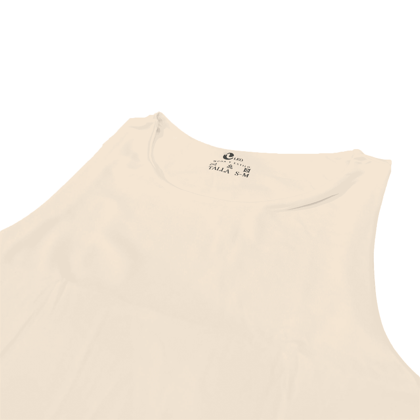 Crop top mujer Beige casual