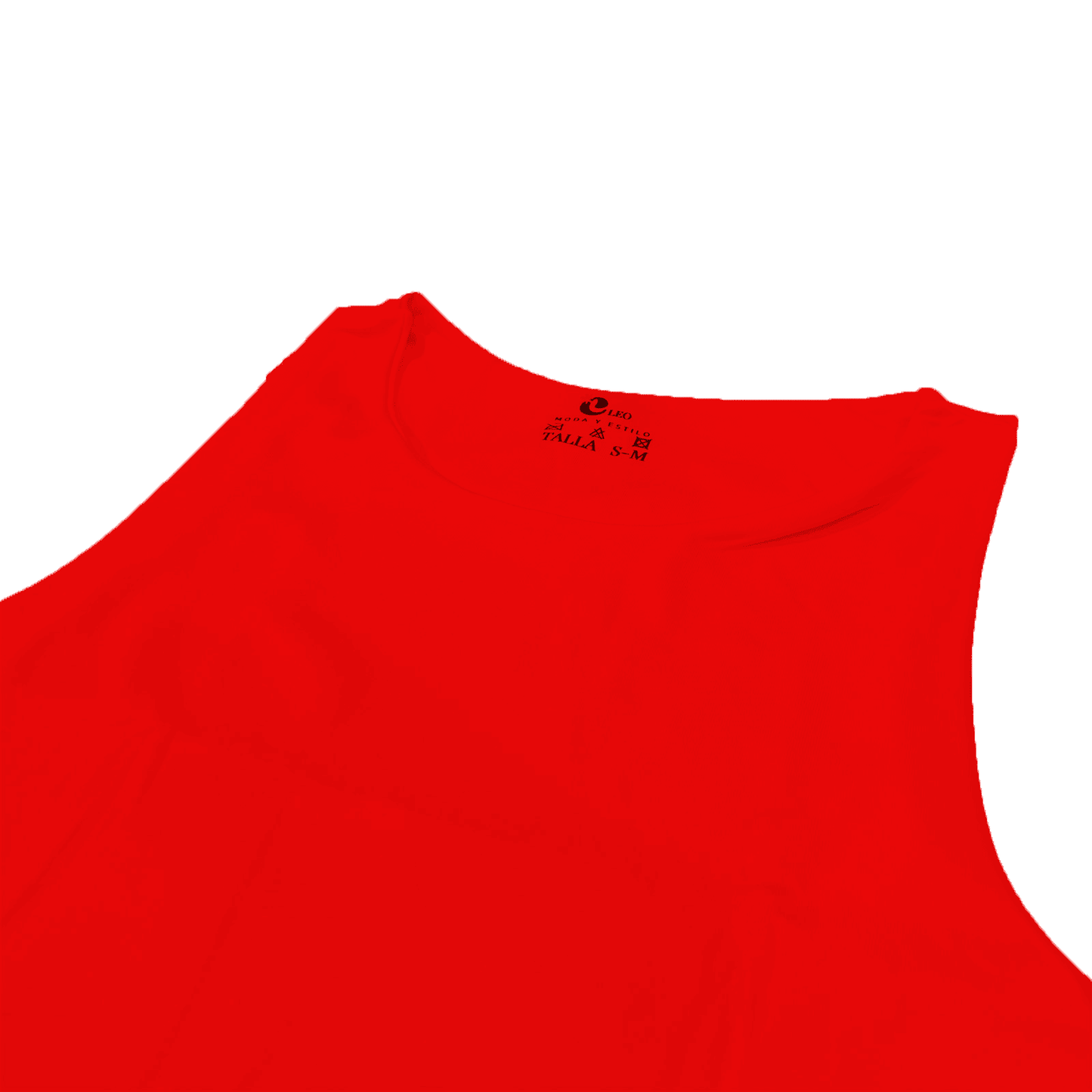 Crop top mujer rojo casual