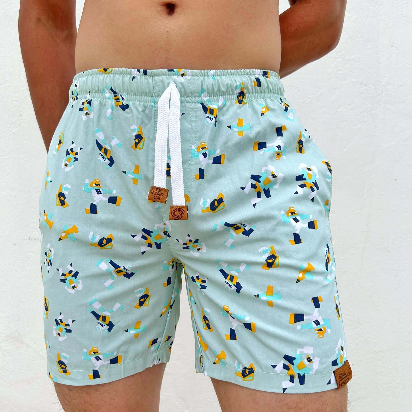 OUT Pantaloneta Hombre Robots