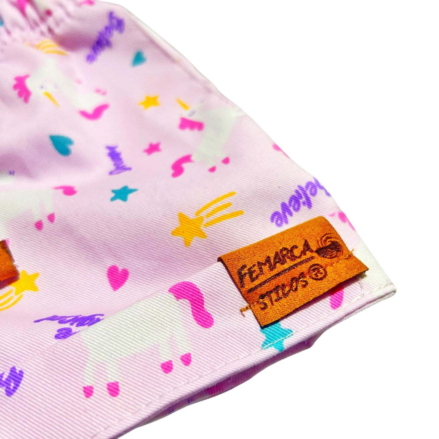 Short Niña Unicornios Lila