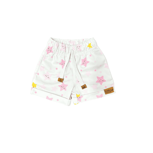 Short Niña Estrellas fondo blanco
