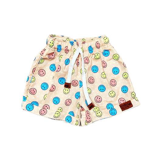 OUT|Short Niña Carita feliz color guayaba