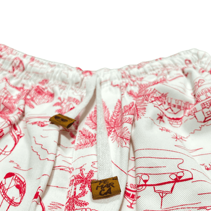 Bermuda Hombre Barcos rojos