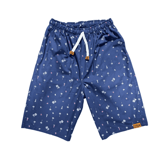 Bermuda Hombre playera fondo Azul