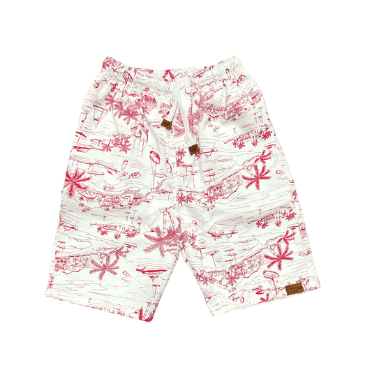 Bermuda Hombre Barcos rojos