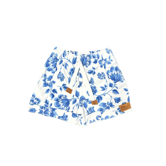 OUT|Short Niña flores Azules