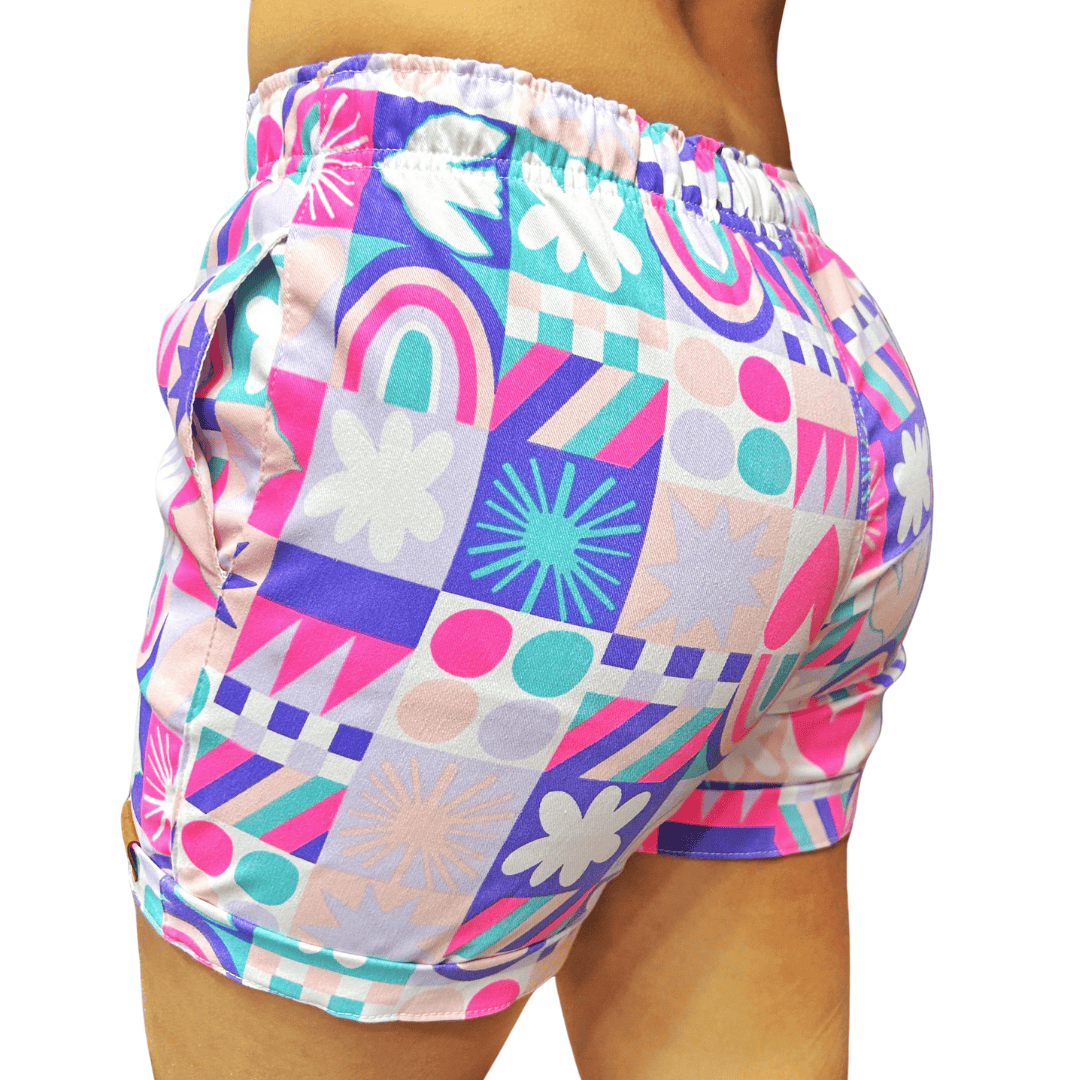 Short para Mujer Figuras Fluorecentes
