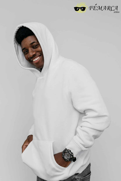 Hoodie Blanco Unicolor