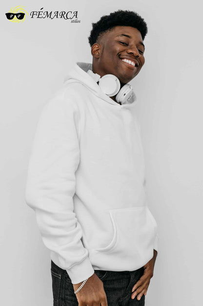 Hoodie Blanco Unicolor