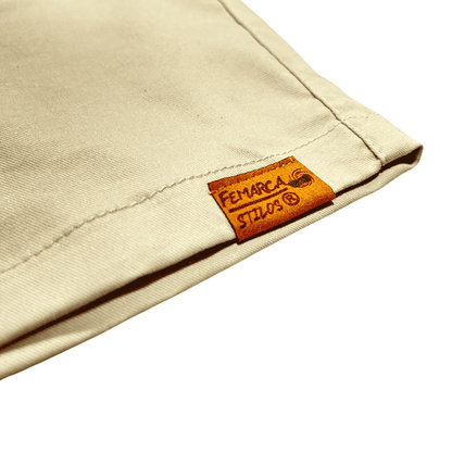 Bermuda Hombre Beige Unicolor