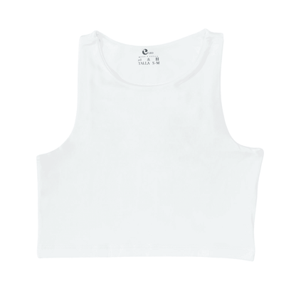 Crop top mujer Blanco casual