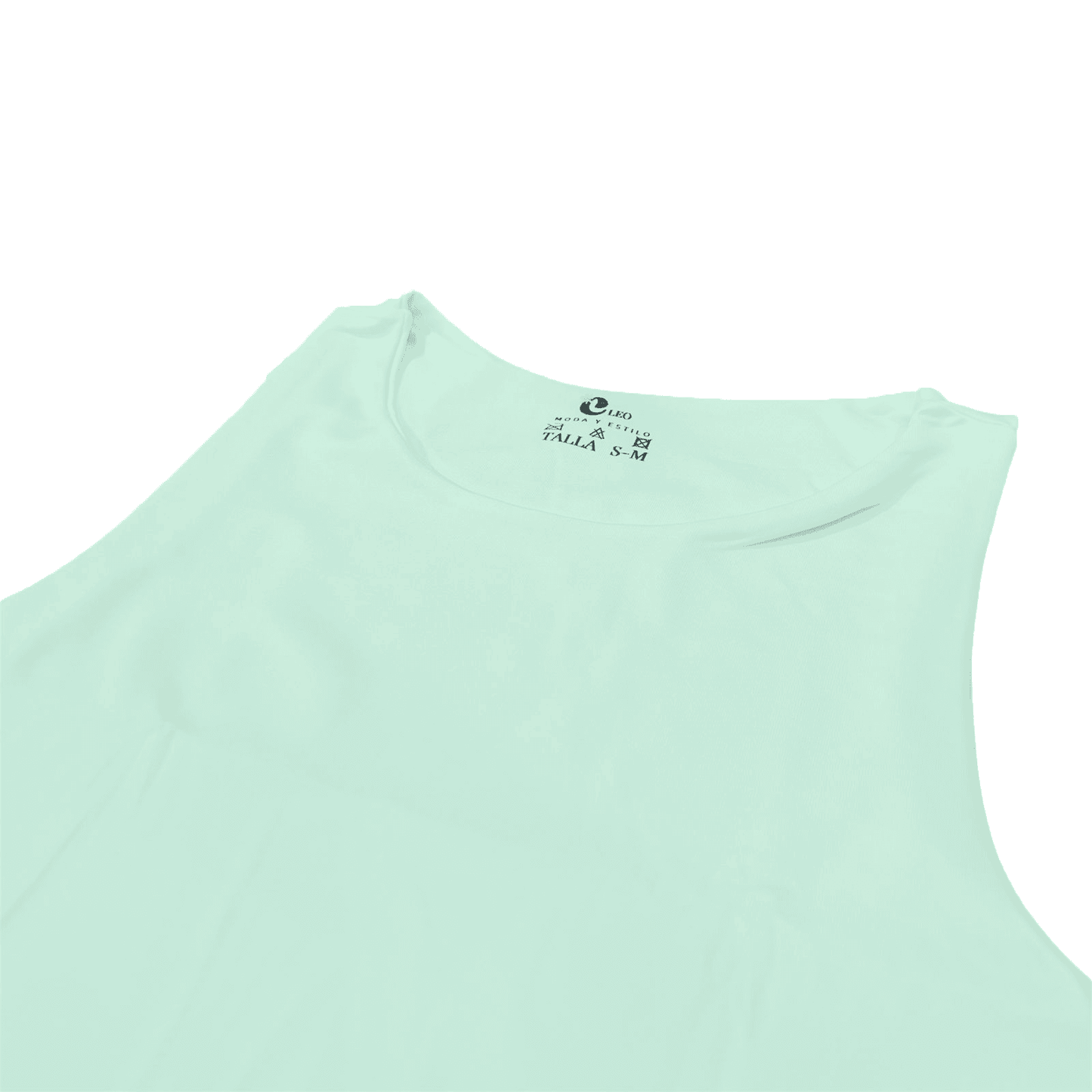 Crop top mujer verde menta casual