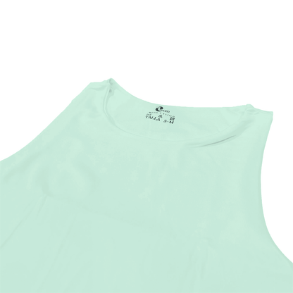 Crop top mujer verde menta casual