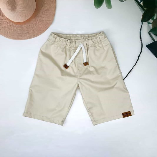 Bermuda Niño Unicolor Beige