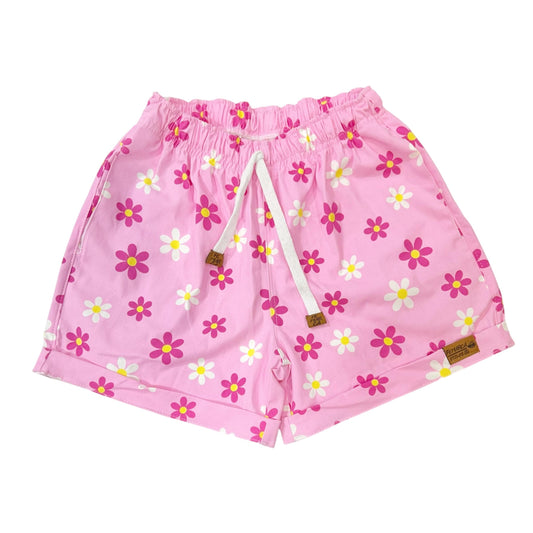 OUT|Short para Mujer Flores Rosadas