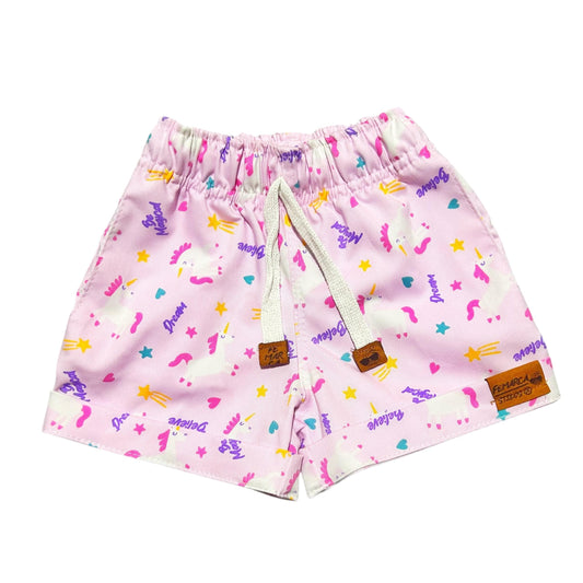 Short Niña Unicornios Lila