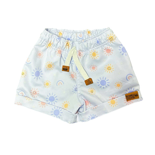 Short Niña Lila con Solecitos